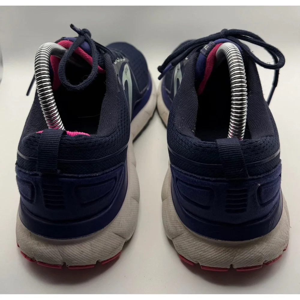Brooks Transmit 3 Running Shoes Womens 8 Navy Pink Good 1203501B414